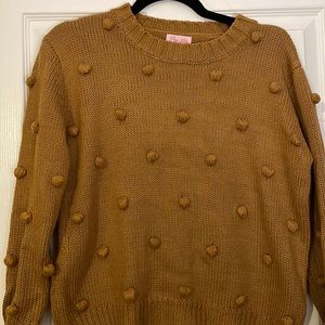 Pink Lily brown sweater